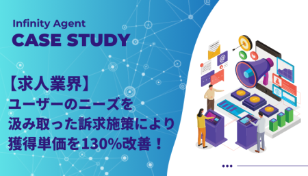 【求人業界】ユーザーのニーズを汲み取ったことで獲得単価が130%改善！