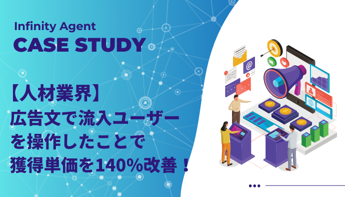 【人材業界】広告文で流入ユーザーを操作、獲得単価を140％改善！